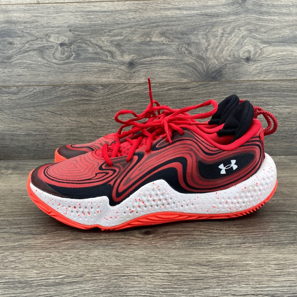 Under Armour Flow Futr X 2 Basketball Shoes Mens 11 Red Black 3027203-603